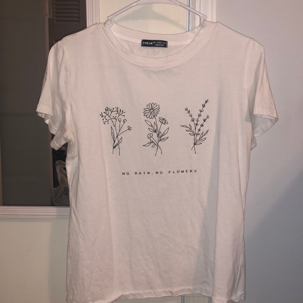 Floral White T-shirt